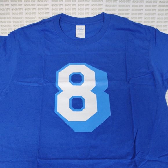 QUALITY BUT UNOFFICAL REPLICA LOS ANGELES BASKETBALL T SHIRT #8 - Picture 2 of 3